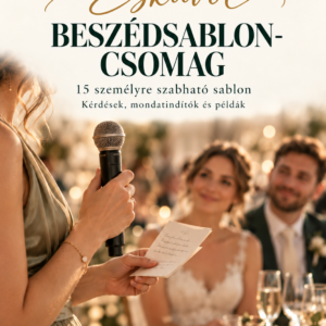 Esküvői beszédsablon-csomag – IGENMŰHELY digitális kiadvány borítója